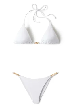 Summerful High Leg|Brazilian / Cheeky-Ventura Chain Side Brazilian Bikini Bottom