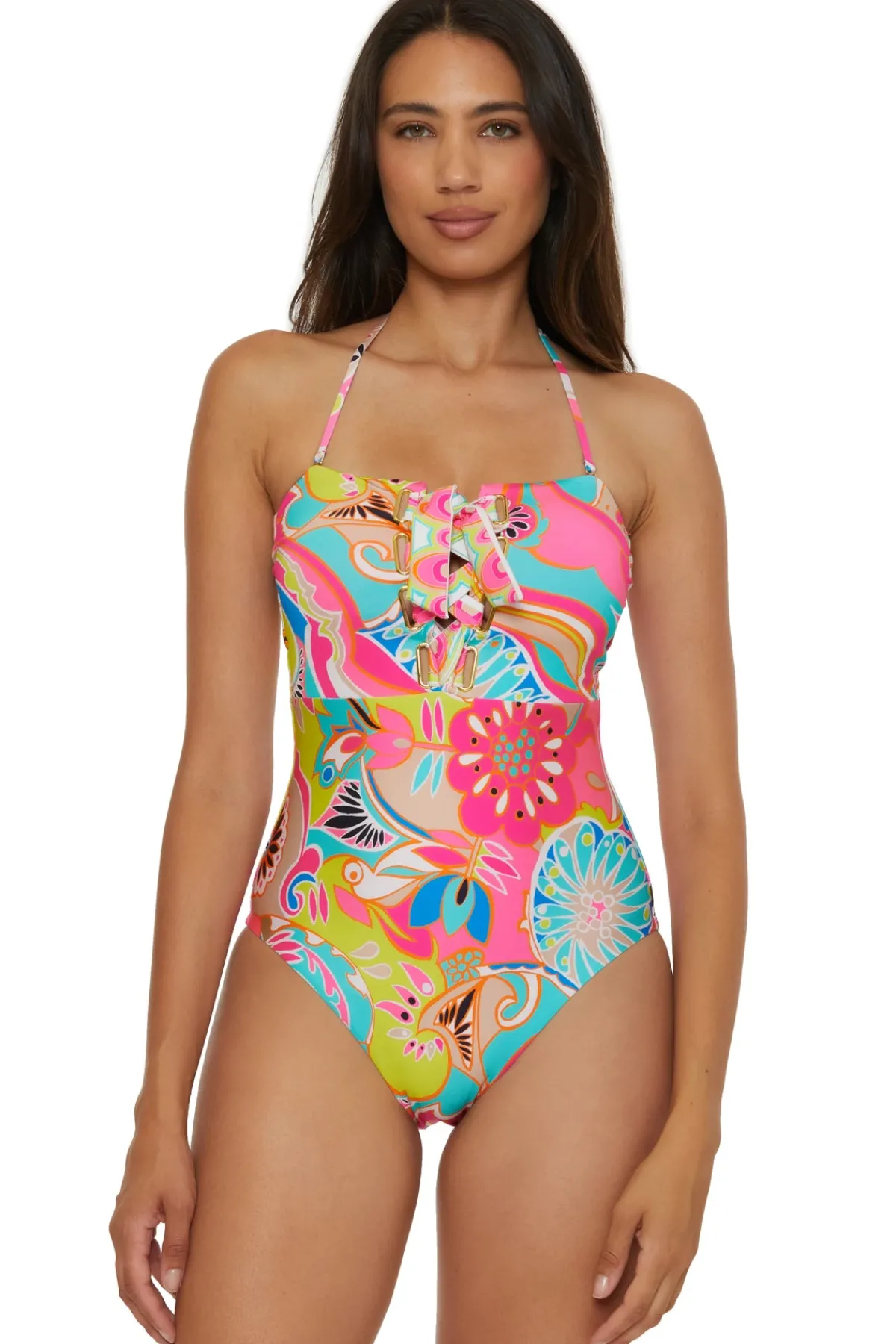 Trina Turk Halter|Bandeau-Venus One Piece Swimsuit