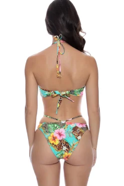 Luli Fama Halter|Bikinis-Visions Of Paradise Bandeau Halter Bikini Top