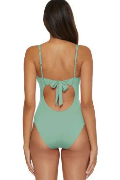 Becca by Rebecca Virtue Plunge|One Pieces-Viviana V-Front One Piece Swimsuit