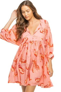 Farm Rio Sundresses-V-Neck Mini Dress