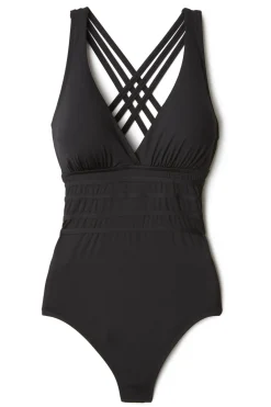 La Blanca Tank|One Pieces-V-Neck Over The Shoulder One Piece Swimsuit