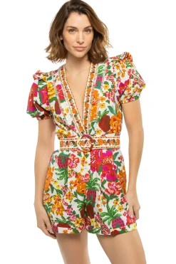 Farm Rio Jumpsuits / Rompers-V-Neck Romper