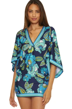Trina Turk Tunics-V-Neck Swim Tunic