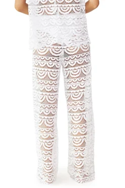 PQ Swim Bottoms-Water Lily Lace Cover Pants