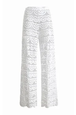 PQ Swim Bottoms-Water Lily Lace Cover Pants