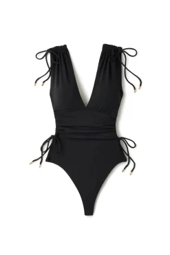 Robin Piccone Plunge|Tank-Wide Strap One Piece Swimsuit