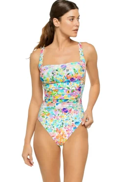 Johnny Was One Pieces-Wild Bloom Square Neck One Piece Swimsuit