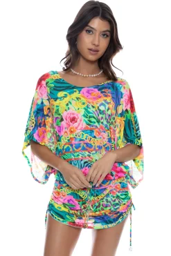 Luli Fama Sundresses-Wild Blooms Mini Dress