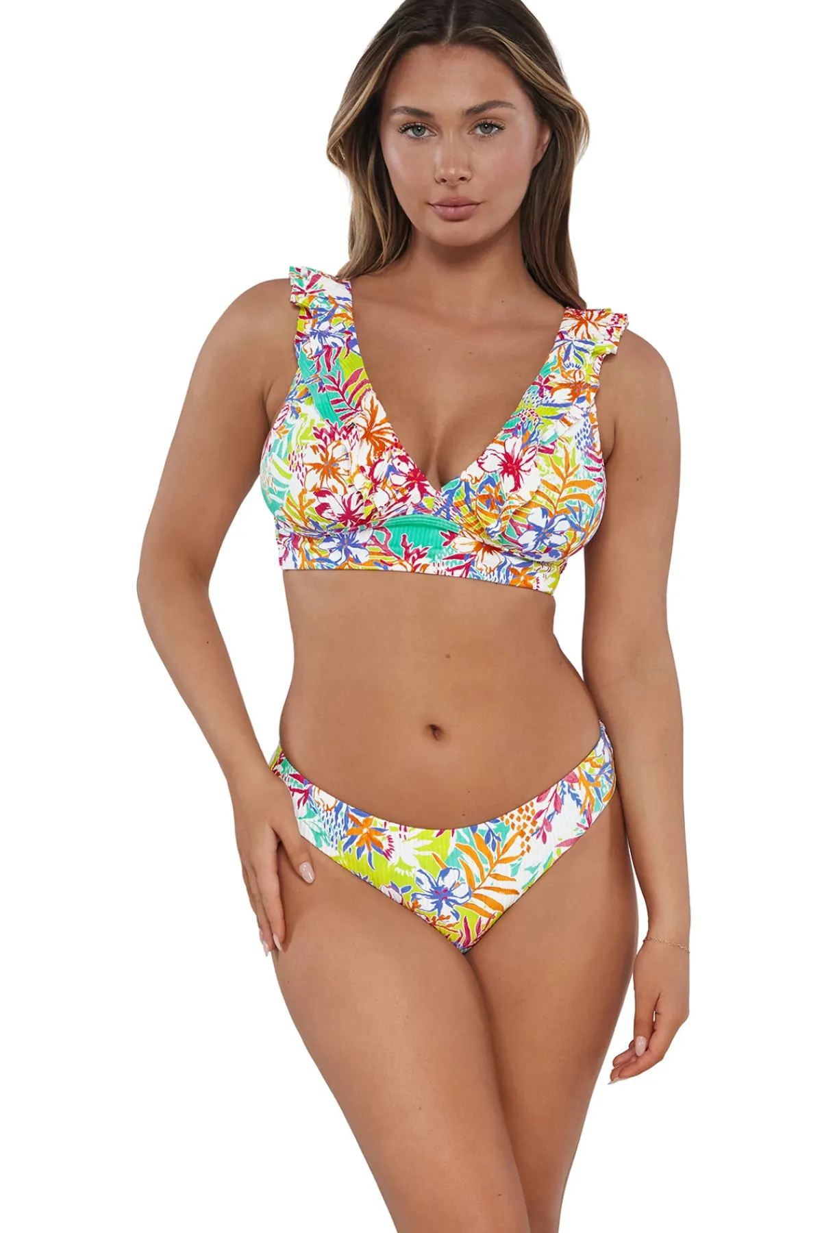 Sunsets Bralette|Bikinis-Willa Wireless Bralette Bikini Top (D+ Cup)