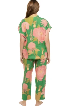 Farm Rio Matching Sets|Shirt Dresses-Winter Garden Button Up Boy Shirt