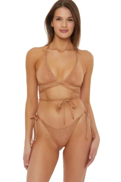 Isabella Rose Triangle|Halter-Wrap Triangle Bikini Top
