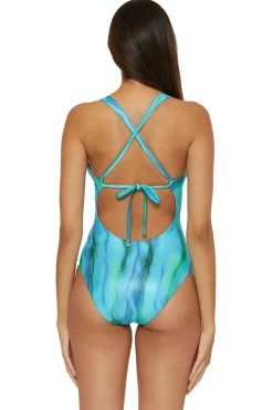 Becca by Rebecca Virtue Halter|Plunge-Wren One Piece Swimsuit