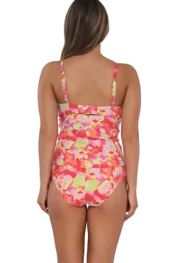 Sunsets Tank|Tankinis-Zuri V-Wire Tankini Top (D+ Cup)
