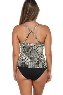 Sunsets Tank|Tankinis-Zuri V-Wire Tankini Top (D+ Cup)