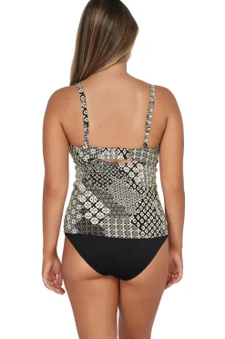 Sunsets Tank|Tankinis-Zuri V-Wire Tankini Top (D+ Cup)