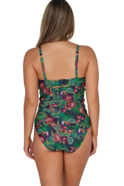 Sunsets Tank|Tankinis-Zuri V-Wire Tankini Top (D+ Cup)