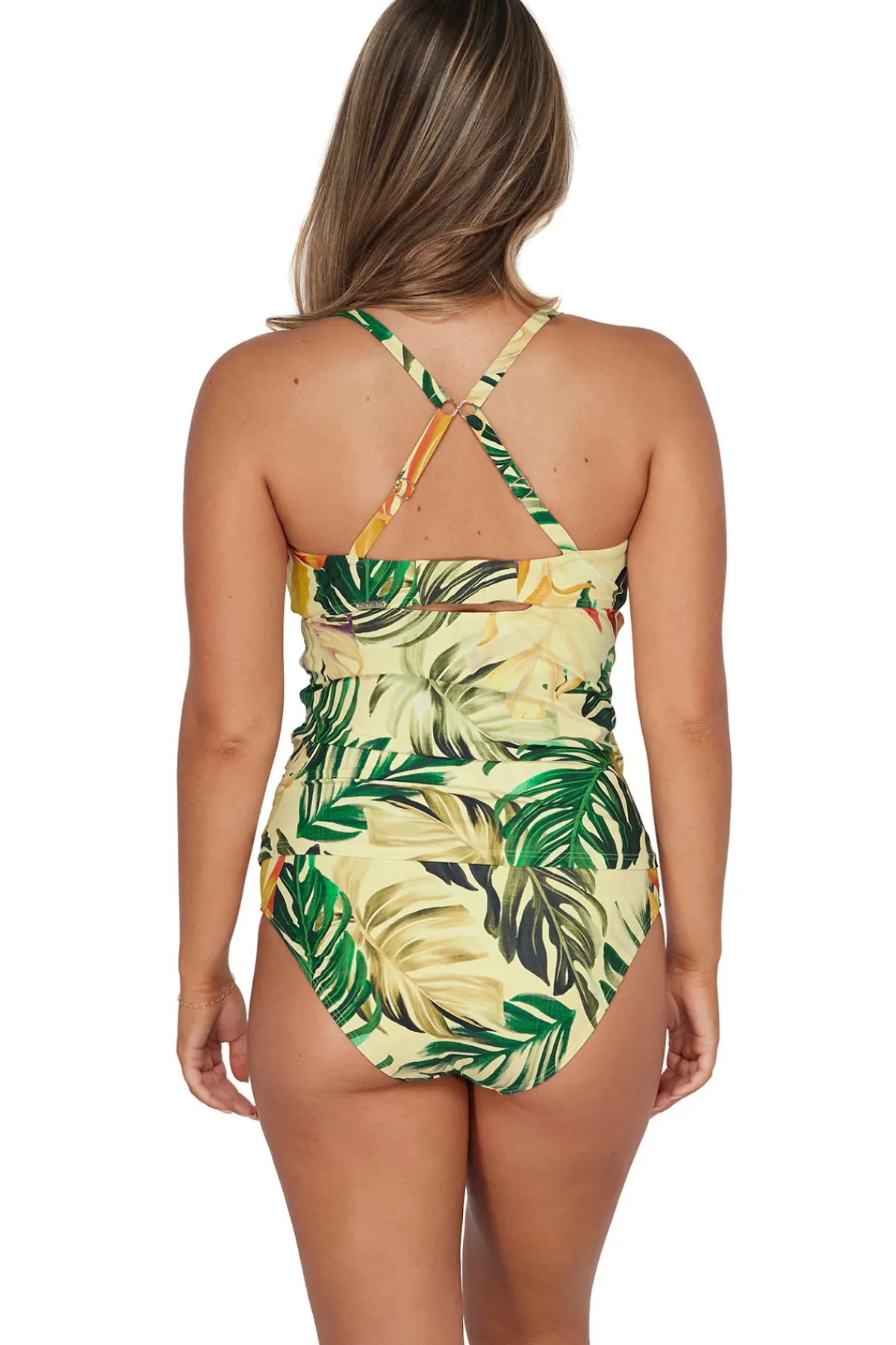 Sunsets Tank|Tankinis-Zuri V-Wire Tankini Top (D+ Cup)