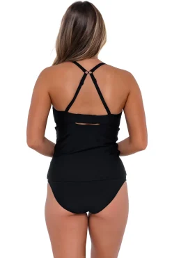 Sunsets Tank|Tankinis-Zuri V-Wire Tankini Top (D+ Cup)