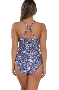 Sunsets Tank|Tankinis-Zuri V-Wire Tankini Top (D+ Cup)