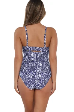 Sunsets Tank|Tankinis-Zuri V-Wire Tankini Top (D+ Cup)