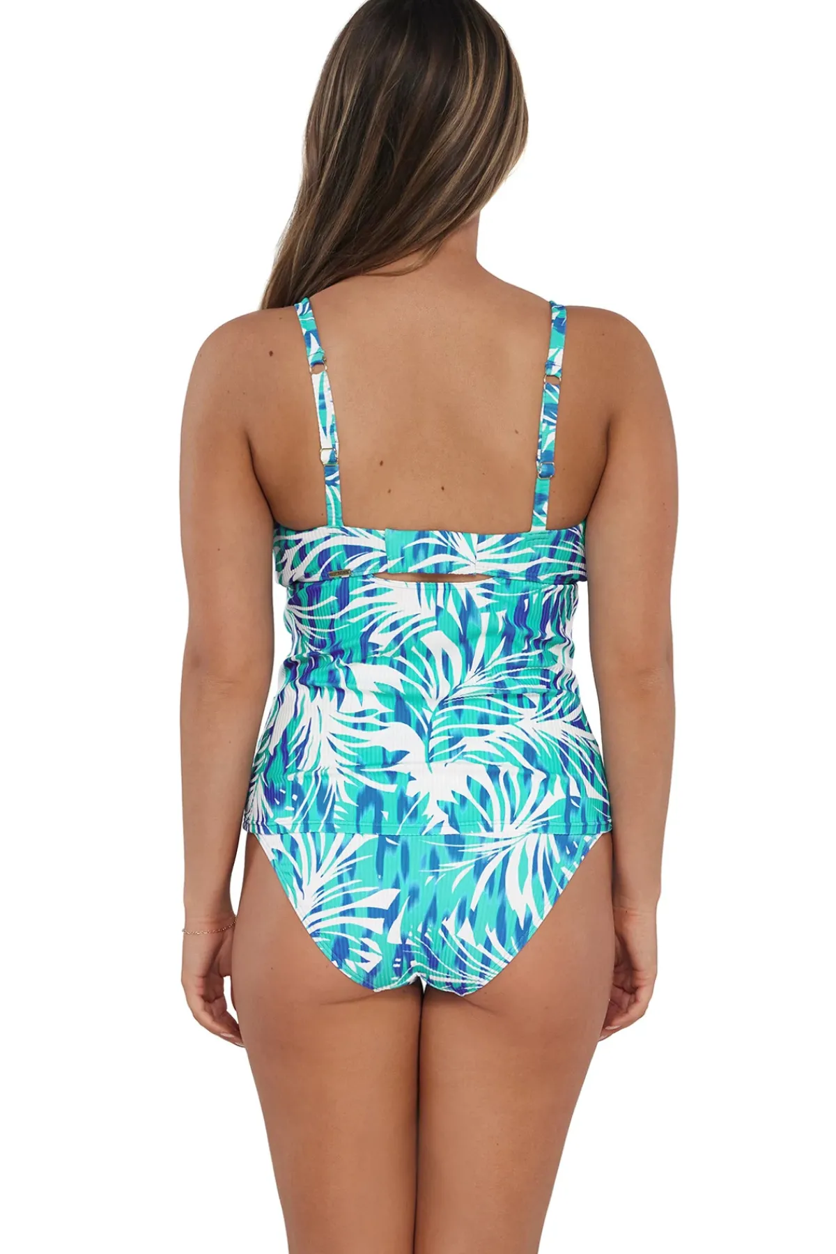 Sunsets Tank|Tankinis-Zuri V-Wire Tankini Top (D+ Cup)