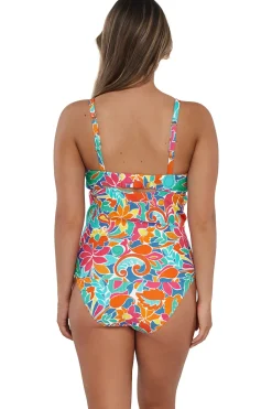 Sunsets Tank|Tankinis-Zuri V-Wire Tankini Top (D+ Cup)