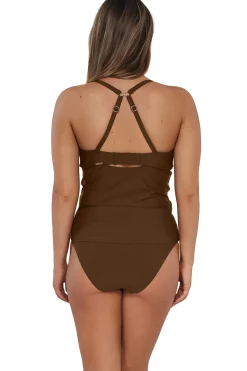 Sunsets Tank|Tankinis-Zuri V-Wire Tankini Top (E-H Cup)
