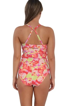 Sunsets Tank|Tankinis-Zuri V-Wire Tankini Top (E-H Cup)